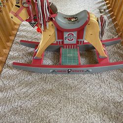 Ohio State Rocking Horse