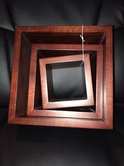 Brown Wood Wall Decor Set of 3