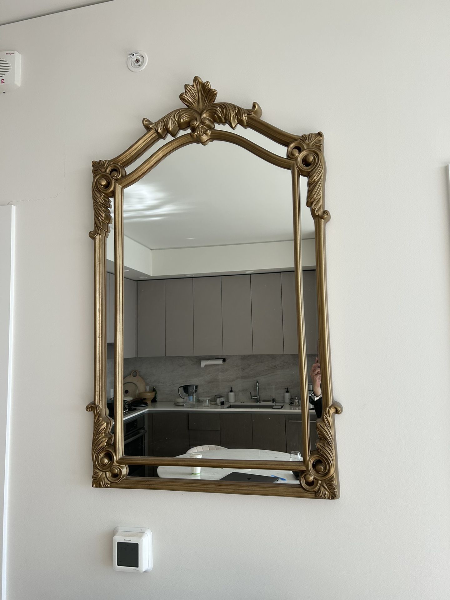 Mirror With Copper Frame