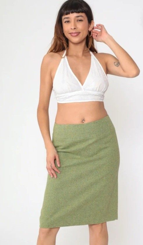 Ann Taylor Loft Midi Wool Skirt