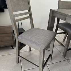 6 Wooden High Dining chairs set 