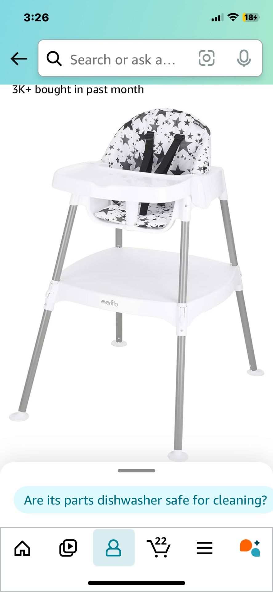 Evenflo 4 In 1 High Chair 