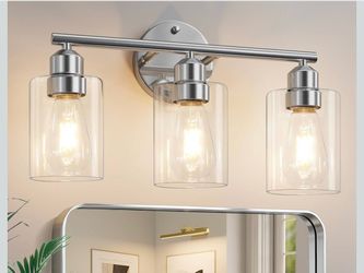 Light Fixture w clear glass globes