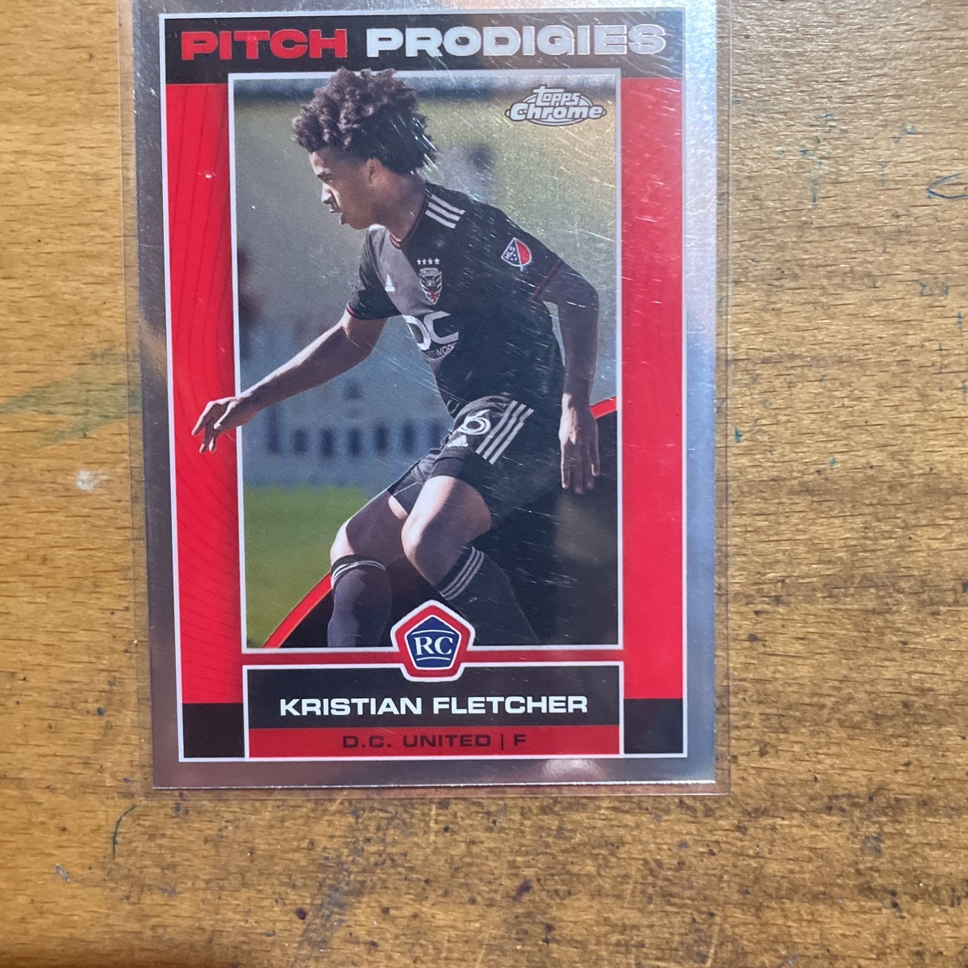 2023 TOPPS CHROME MLS KRISTIAN FLETCHER ROOKIE PITCH PRODIGIES CARD
