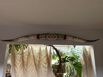 60” Longhorn Horns, Pendleton Wrapped