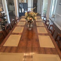 Beautiful, Solid Wood Table And  Chairs