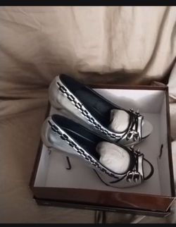 Silver High Heels