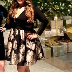 Xscape holiday Long Sleeve Dress XL