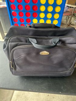 Title Ricardo Beverly Hills Black Rolling Briefcase Laptop Bag