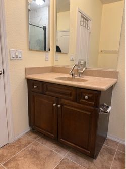 36” Bathroom Vanity With Countertop
