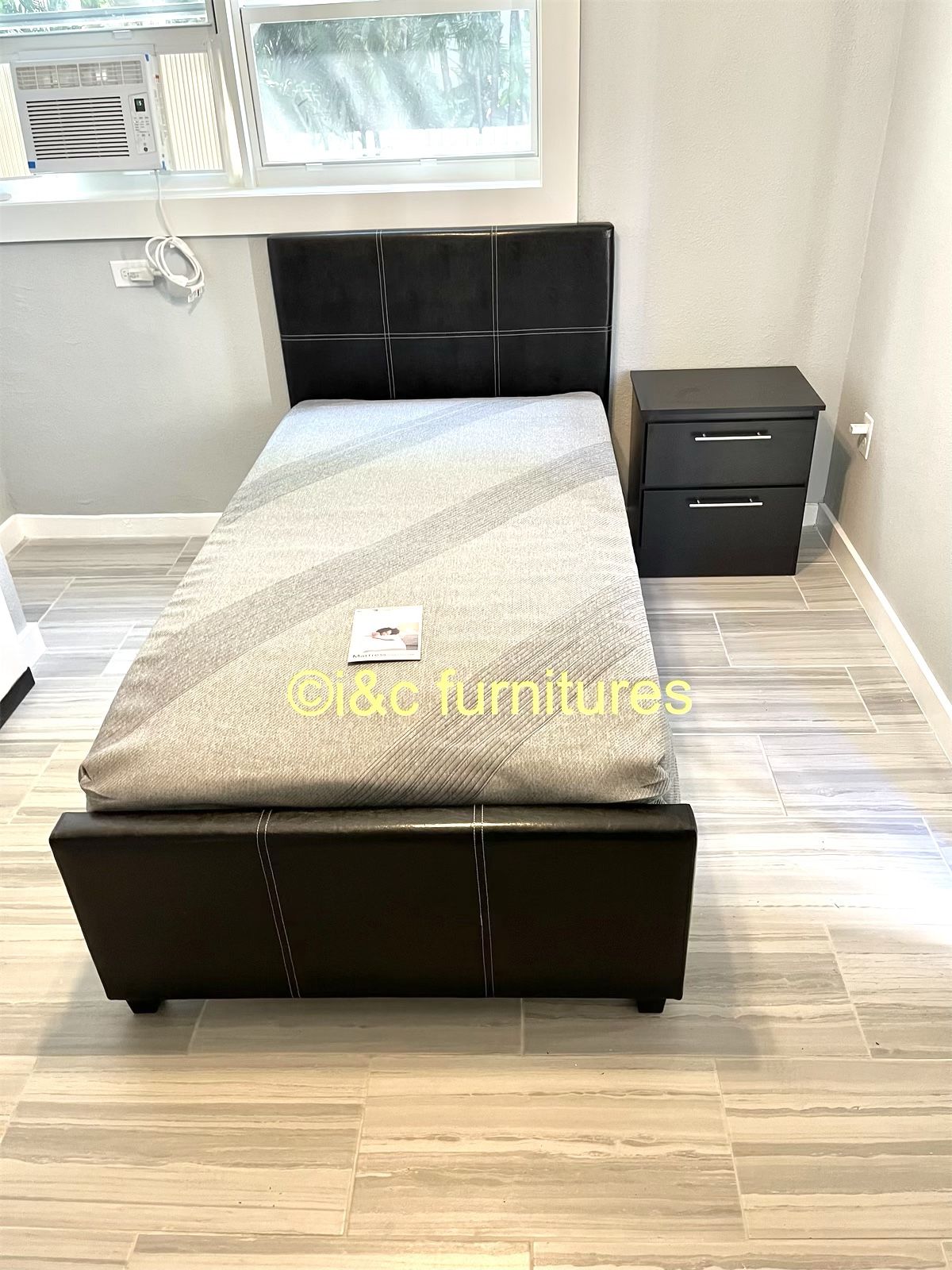 3 Piece Twin Bedroom Set New In The Box Same Day Delivery. Twin Bed Frame Mattress 1 Night Stand