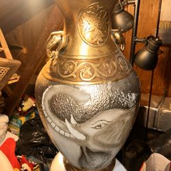 Large Decorative Elephant Floor Vase