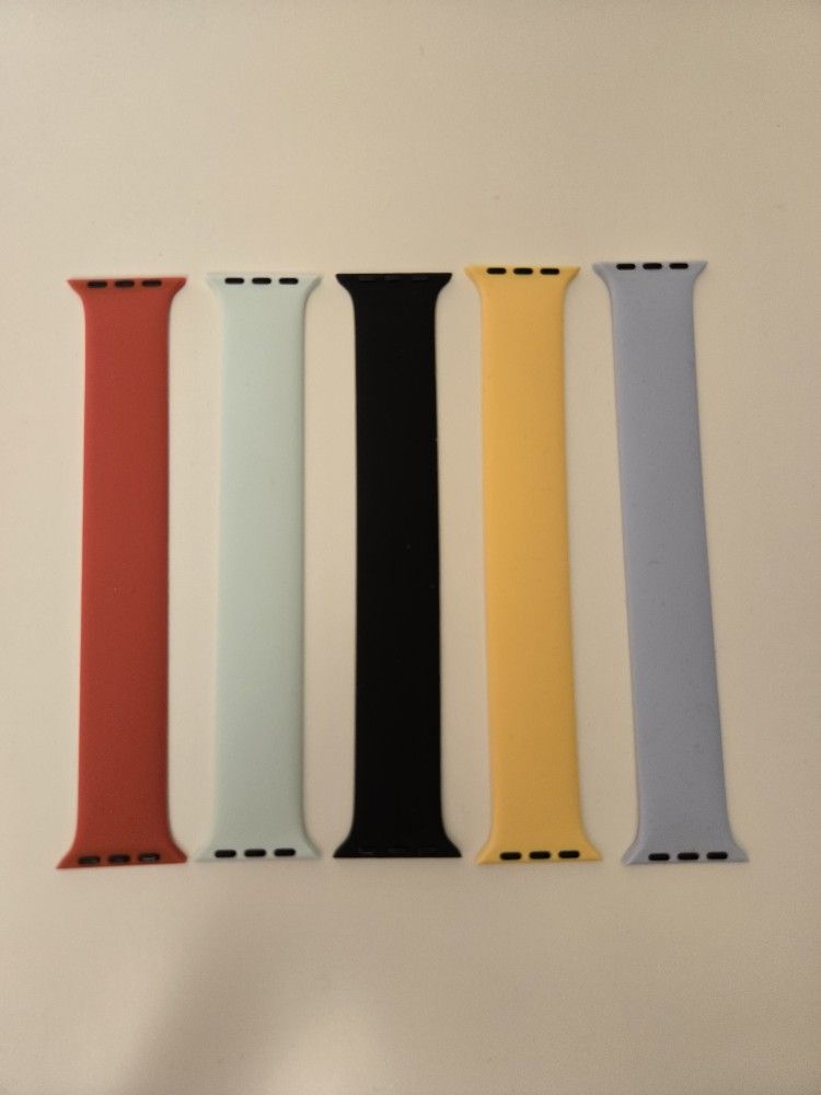 5 Multicolored Apple Watch Solo Bands