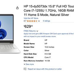 HP Touchscreen Laptop 