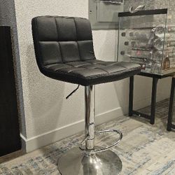 Bar Stools Modern PU Leather Adjustable Swivel Barstools, Armless Hydraulic Kitchen Counter Bar Stool