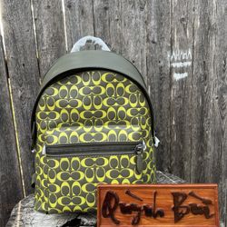 Coach Charter Backpack In Signature Leather