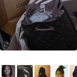 Louis and Vuitton Noe Noe pink interior and straps