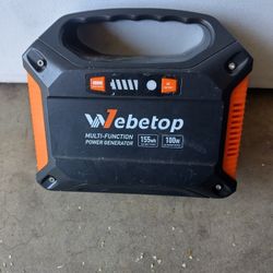 webetop multi-fuction power generator 100w 155wh portable power generator USB  AC power ,,,lamp ,,,firm price 