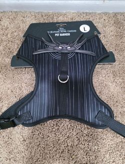 The Nightmare Before Christmas Jack Skellington pet harness dog collar disney Large