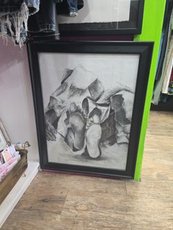 Vintage Pencil and Charcoal art