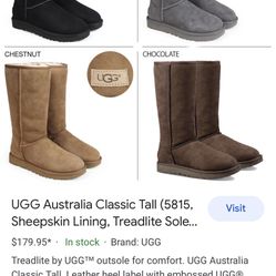 NIB Uggs Black 5815 Size 42