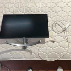 Desktop Monitor. A Little Wider Than 24”. Fully Functional, No Sound