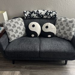 Love Seat With Pillows