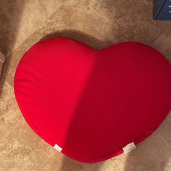 Decorative pillow heart shape