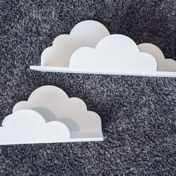 two white cloud shelves hobby lobby wood kids baby teen
