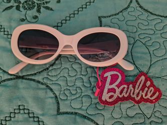 Zara Barbie Movie White Oval Sunglasses