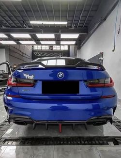 BMW G20 320i 325i 330i M340i 2019-2024 V Style Gloss Black Car Rear Trunk Spoiler Wing Roof