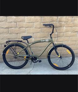 NIRVE KILROY CRUISER BIKE SINGLE SPEED ARMY GREEN