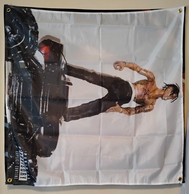 Travis Scott Banner 3.5 x 3.5 New