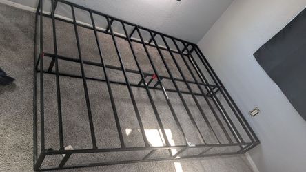 Black Metal Queen Bed Frame