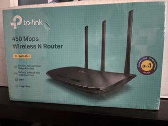 TP-LINK TL-WR940N Wireless N Router 450Mbps, 4-Port 100Mbps, IPTV, Black
