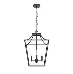 Hunter Laurel Ridge 4-Light Natural Iron Traditional Lantern LED Pendant Light