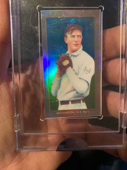 Christy Mathewson N.Y. Nat'l Refractor Baseball Card