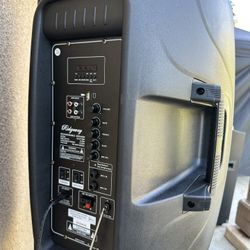 Portable Speaker With Mic & Stand 