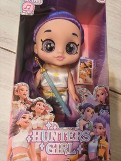 K-Pop Demon Hunter Doll With Music and Light 5D Eyes-Rumi