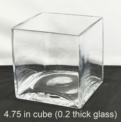 4.75” cube vase