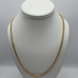18kt Yellow Gold Fox Chain 22” 3.25mm 