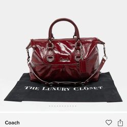 Red coach purse