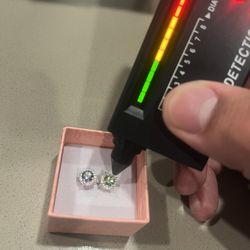 Halo Stud Earrings – Diamond Tester Positive! 💎