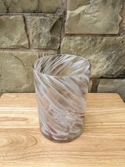 Swirled Glass Vase