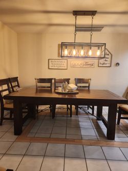Dark Wood Dining Table