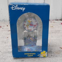 Disney Tinkerbell Wall Decor Glass Clock