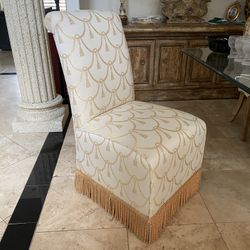 DINING CHAIR- UPHOLSTERED SLIPPER CHAIR