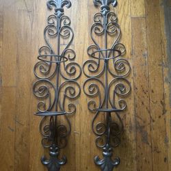 Large Metal Wall Sconces