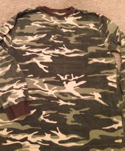 Boys long sleeve camo shirt