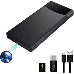 64GB Spy Camera Hidden Camera, 10000 mAh Mini Spy Camera, 1080P UHD Nanny Cam Hidden Camera,Small Hidden Camera, Hidden Spy Camera with Gravity Senso
